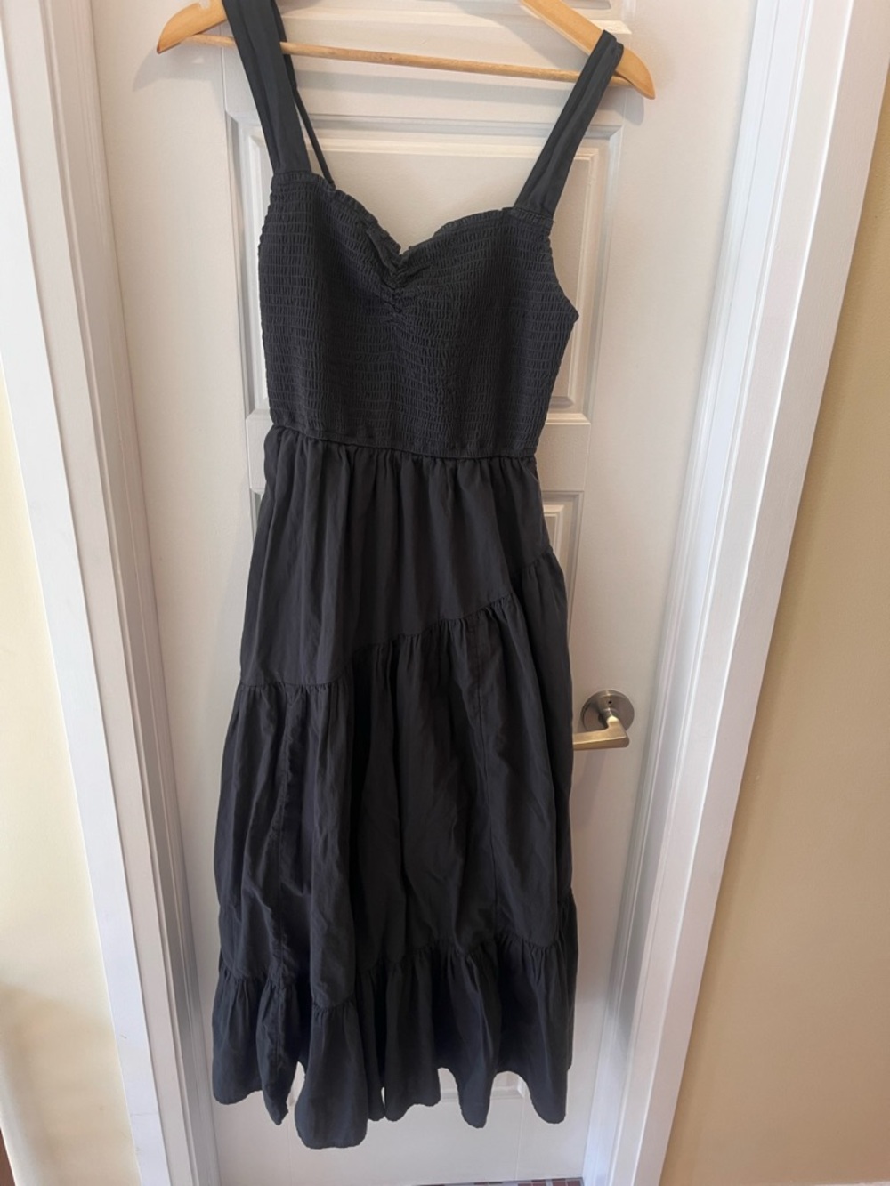 American Eagle Asymmetrical Tiered Midi Dress Sz Medium